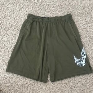 Nike Green Athletic Shorts Lightweight Performance